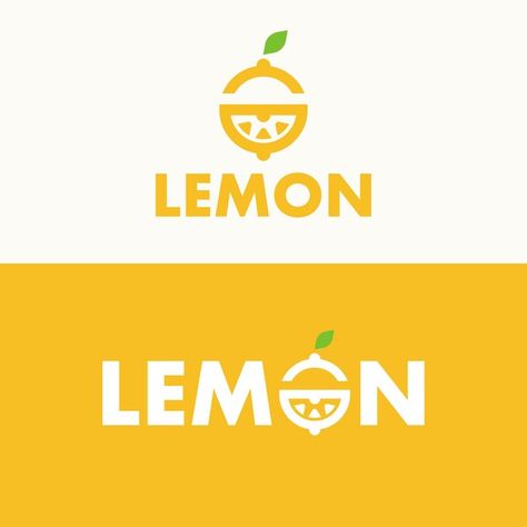 Lemon Logo Design, Lemonade Logo, Tropical Template, Cafe Building, Mango Logo, Lemon Logo, Lemon Lush, Fruit Logo Design, Green Cartoon