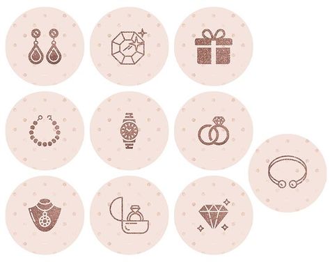 Cover Designs for Instagram Stories Jewelry Logo Ideas, Jewelry Packaging Design, Icon Jewelry, Instagram Story Highlight Icons, Black And White Instagram, Story Highlight Icons, Jewelry Making Business, Jewelry Rose Gold, Logo Jewelry