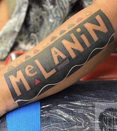 Melanin tattoo☺️ Small Tattoos Black, Small Tattoos Black Women, Melanin Tattoo, Tattoos Black Women, Unique Tattoos Black Women, African Tattoo, Queen Tattoo, Black Girls With Tattoos, Hawaiian Tattoo