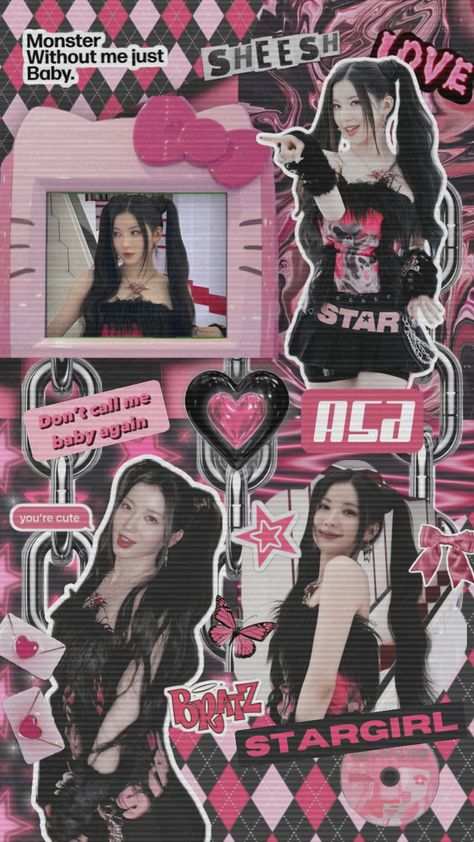 Pink Collages Aesthetic, Black Pink Aesthetic, Pink Aesthetic Collage, Dance Moms Outfits, Pink Walpaper, Monster Photos, Iphone Wallpaper Preppy, Kpop Iphone Wallpaper, K Pop Wallpaper