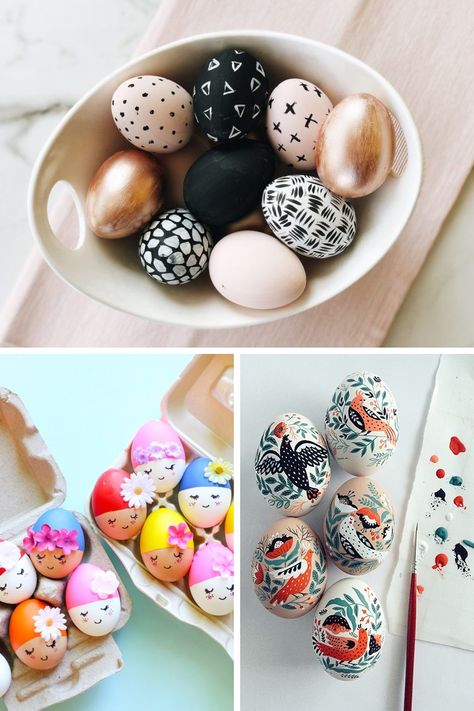 Easter Egg Art That Turns Ordinary Eggs into Eggs-traordinary Sculptures Simple Easter Egg Designs, Art Ideas Drawing, Modern Easter Egg, Decorating Eggs, Diy Easter Eggs, Creative Easter Eggs, Egg Shell Art, Easter Egg Art, Carved Eggs