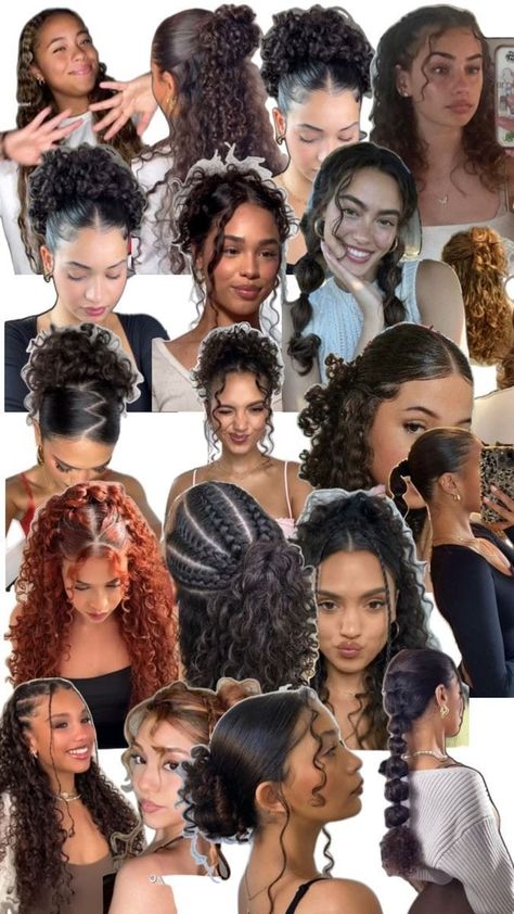 ผมทรง Long Pixie, Quick Curly Hairstyles, Curly Hair Care Routine, Curly Hair Ideas, Curly Hair Inspo, Curly Styles, Mixed Curly Hair, Curly Hair Hairstyles, Hair Inspiration Long