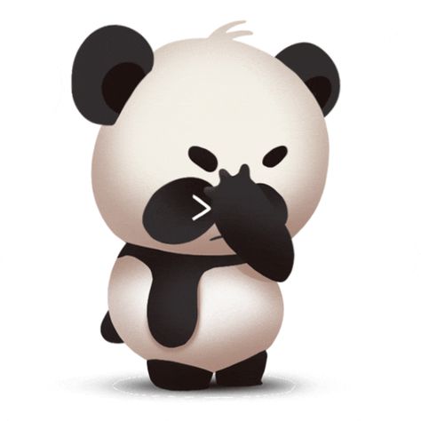 panda facepalm GIF by Sticker.Place - Find & Share on GIPHY Facepalm Gif, Good Luck Gif, Panda Gif, Panda Artwork, Panda Images, Chibi Cat, Kawaii Panda, Motion Graphics Inspiration, Cute Panda Wallpaper