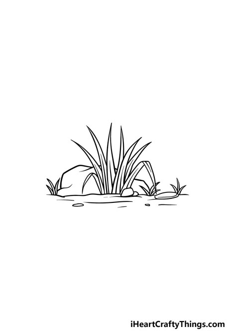 Grass Background Drawing, Grass Drawing Easy, Grass Tattoo Design, Marsh Drawing, Grass Doodle, Grassland Drawing, Grass Sketch, Grass Tattoo, Garden Outline