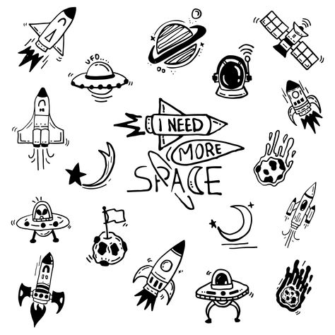 Original Hand Drawing by Me.  Space Svg, Astronaut Svg, Galaxy Svg, Space Hand drawing, Planets Svg, Eps, Space Cutfile SVG Tattoo Designs Space, Space Drawings Galaxies, Space Ships Drawing, Drawing Planets, Galaxy Drawing, Outer Space Drawing, Galaxy Illustration, Astronaut Svg, Sharpie Designs