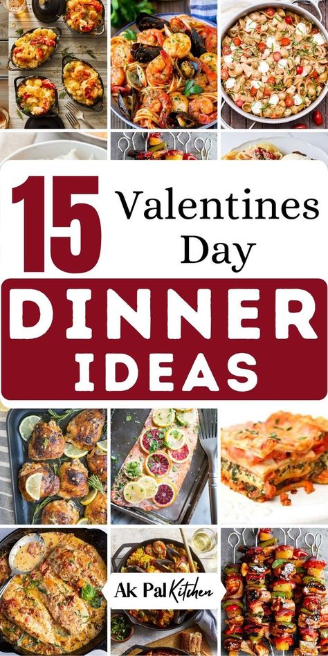 Dinner Date Recipes, Meal Planning Menus, Lunch Recipe, Valentine Dinner, Valentines Day Dinner, Comfort Food Recipes Dinners, Fast Healthy Meals, Valentine's Day Recipes, Weeknight Dinner Recipe