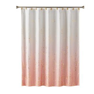 Shower Curtain : Shower Curtains : Target Blush And Gold Bathroom, Small Pink Bathroom Ideas, Granite House, Kids Bathroom Girls, Pastel Bathroom, Shower Curtain Pink, Ombre Shower Curtain, Gold Shower Curtain, Pink Saturday