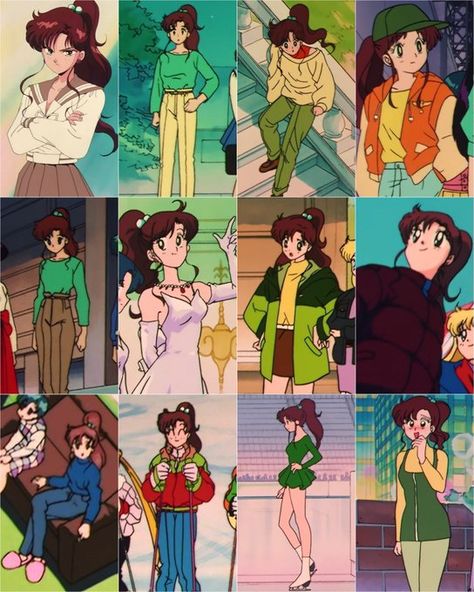 Sailor Moon Outfit, Sailor Moon Fashion, Makoto Kino, Minako Aino, Animation Artwork, Sailor Jupiter, Sailor Venus, Sailor Scouts, 90s Anime