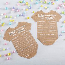 Baby Prediction Advice Card - Onesie Shape (Set of 50) Fiesta Shower, Baby Prediction Cards, Baby Shower Advice Cards, Baby Shower Advice, Baby Prediction, Baby Q, Baby Advice, Fiesta Baby Shower, Shower Bebe