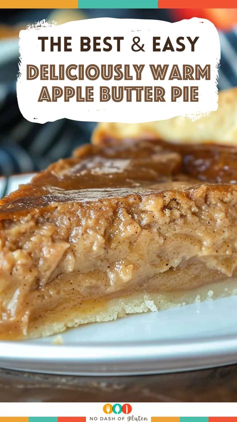 Craving the perfect fall dessert? This Deliciously Warm Apple Butter Pie is rich with apple butter, cinnamon, and a buttery, flaky crust. Super easy to make, it’s the perfect treat for cozy nights or a gathering with friends. Top with whipped cream for an extra indulgence. Save this recipe now and make it your new go-to fall pie! Apple Butter Apple Pie, Cinnamon Sugar Apple Butter Pie, Apple Sauce Pie Recipe, Best Crumble Topping For Pies, Recipes With Apple Butter In It, Melted Butter Pie Crust, Apple Butter Pie Recipe, Apple Butter Pumpkin Pie Recipe, Cinnamon Apple Butter