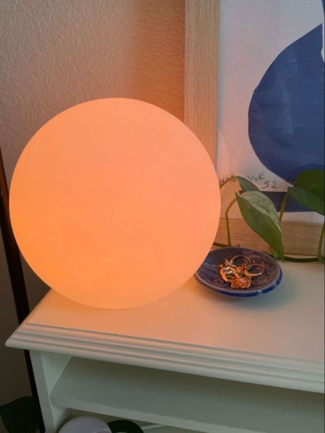 changable colors LED ball, bedroom decor, cozy apartment aesthetic, home decor, home decor ideas, home decor inspiration, vintage home decor, living room decor, fall aesthetic, fall house decor, classy halloween decor, cozy apartment aesthetic, halloween decor, boho fall decor, autumn home decor Table Lamp Colorful, Sphere Table, Boogie Wonderland, Sphere Lamp, Led Ball, Vibrant Decor, Ball Lamp, Bedroom Garden, Mood Lamps