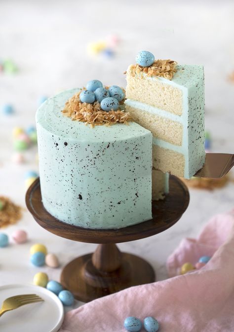 Easter Cake Easy, Easter Egg Cake, Easter Cake Recipes, Mini Torte, Preppy Kitchen, Dessert Spread, Egg Cake, Slow Cooker Desserts, Easter Baking