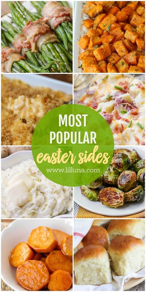 Enjoy this roundup of all the most popular Easter Side Dishes. From veggies, to salads, to healthy options and more, we are sharing all the best sides for your holiday. #easter #sidedishes #easterdinner #eastersides #holidaysides Vegtables Dishes For Easter, Easter Side Dishes Vegetables Healthy, Easter Dinner Healthy, Easter Vegetable Recipes, Easter Side Dishes Dairy Free, Easter Potluck Dishes, Easter Side Dishes Make Ahead, Easter Veggie Side Dish, Vegetables For Easter