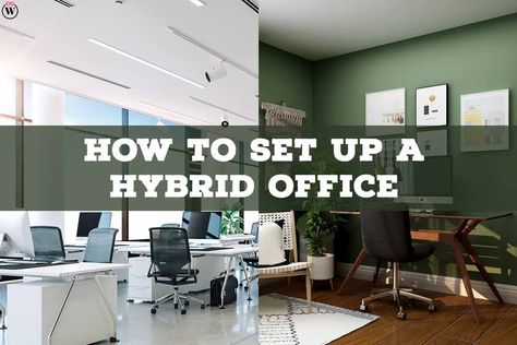 How to Set Up a Hybrid Office? Think “flexible” when you hear this word. You might have seen an ad for a “hybrid” job and wondered, “What is a hybrid job?” Hybrid means that you can (or have to) divide your time between working from home and in an office. Hybrid Office, Office Works, Office Plan, Spend Money, Simple Math, Women Magazines, Group Work, Return To Work, How To Set Up