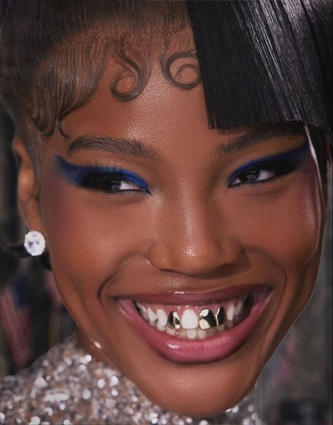 Quen Blackwell, Quenlin Blackwell, Grillz Teeth, Gold Grill, Black Barbies, Grills Teeth, Imperfection Is Beauty, Tooth Gem, Teeth Jewelry