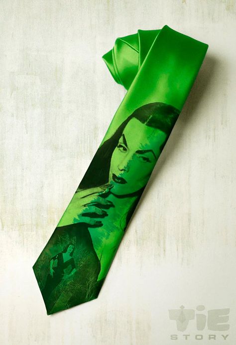 The Vampira Horror Queen, Universal Horror, Ed Wood, Slim Tie, Classic Horror Movies, Mens Tie, Cool Ties, Gothic Horror, Psychobilly