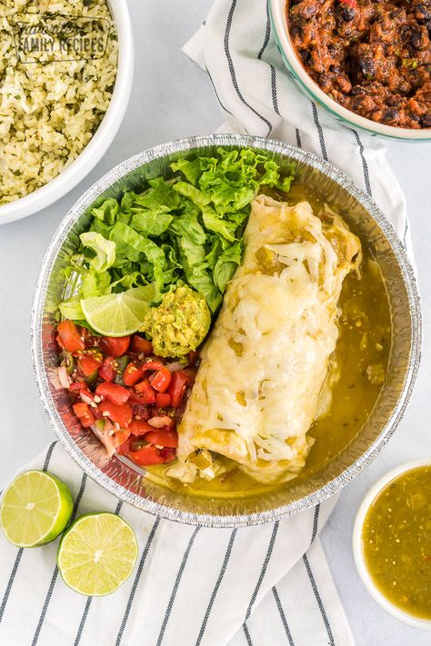 Create your own restaurant style burrito with our Cafe Rio Sweet Pork Burrito Copycat Recipe. Smothered in enchilada sauce, it tastes just like the original. Sweet Pork Burrito, Cafe Rio Recipes, Cafe Rio Sweet Pork Recipe, Pork Burritos, Pork Enchiladas, Homemade Refried Beans, Cafe Rio, Sweet Pork, Burritos Recipe