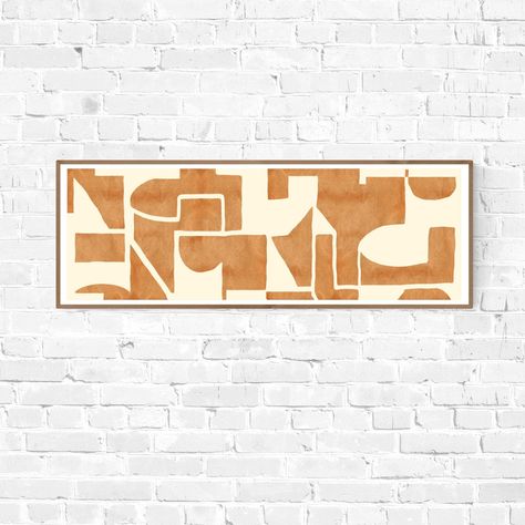 Long narrow wall art in orange; Wide horizontal printable wall art abstract in burnt orange modern art; 12 x 36 wall art by StillMovingArt on Etsy Long Narrow Horizontal Wall Art, Long Narrow Art, Long Horizontal Wall Art, Long Narrow Wall Art, Narrow Wall Art, Moving Art, Horizontal Painting, Images D'art, Horizontal Wall Art