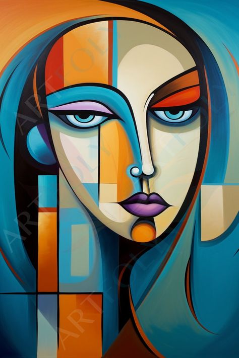 Women Face Painting, Feminine Painting, Painting Minimal, Canvas Wall Art Abstract, Women Portrait, Women Face, Portrait Canvas, Portrait Wall, Wall Art Abstract