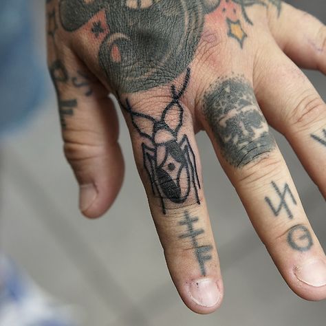 Tattoo Finger, Bug Tattoo, Crustaceans, Piercing Tattoo, Finger Tattoos, Tattoos And Piercings, I Tattoo, Hand Tattoos, Tatting