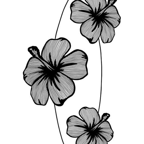 White Hibiscus Flower, Black And White Tropical, White Hibiscus, Tropical Hibiscus, Line Art Print, Perfect Together, Hibiscus Flower, Hibiscus Flowers, Pattern Drawing