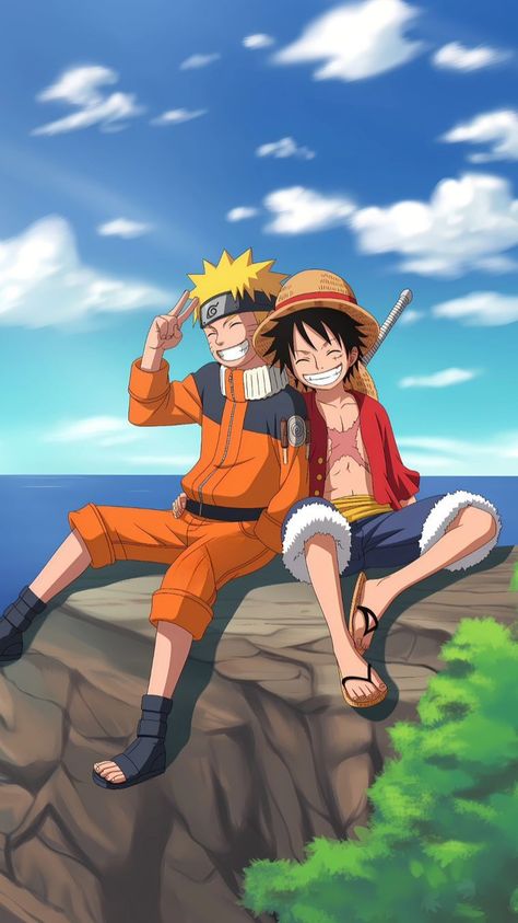 【LUFFY & NARUTO】 ⁀➷ Wallpaper ✪ Luffy And Naruto Wallpaper, Naruto Best Wallpaper, Naruto Luffy Wallpaper, Luffy Motivation, Luffy Cool Wallpaper, Anime Luffy Wallpaper, Naruto Art Wallpaper, Luffy X Naruto, Luffy And Naruto