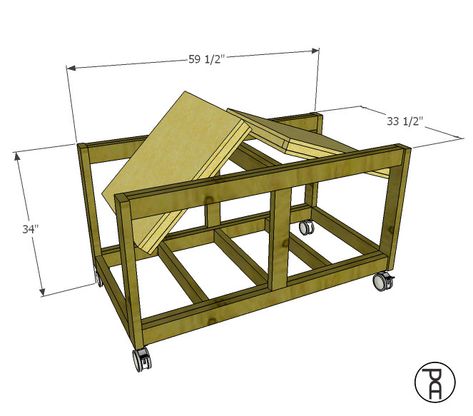 Double Ended Flip-Top Workbench Plans - Video Tutorial | Pneumatic Addict Flip Top Work Bench Plans, Flip Top Table Plans, Wood Shops, Workshop Projects, Flip Top Table, Mobile Workbench, Workbench Plans Diy, Workshop Tools, Woodwork Projects