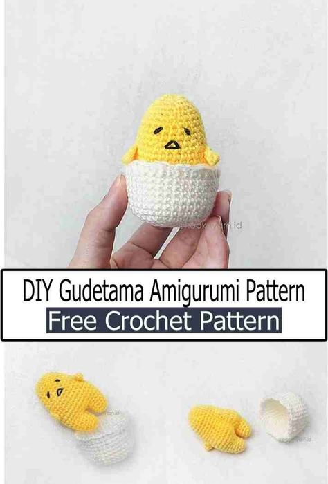 Free Gudetama Crochet Patterns Gudetama Crochet, Yarn Projects Crochet, Mermaid Tail Pattern, Baby Dress Diy, Crochet Mermaid Tail, Lazy Egg, Friendship Bracelet Patterns Easy, Easter Plush, Crochet Mermaid