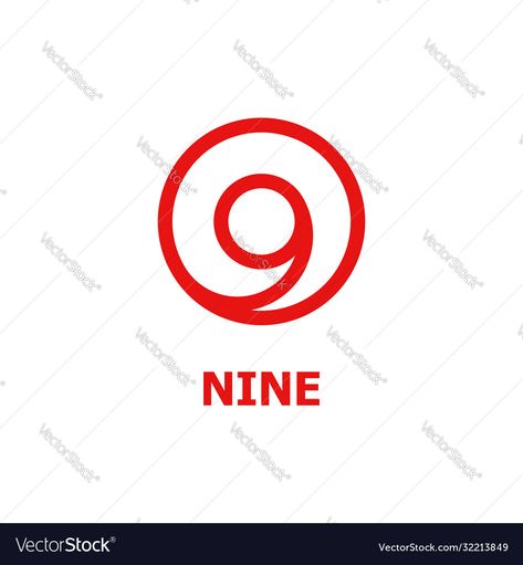 99 Logo Design Number, 9 Logo Design Number, 9 Logo Number, 9 Logo Design, 9 Logo, Numbers Typography, Geometric Origami, Logo Number, Number Design