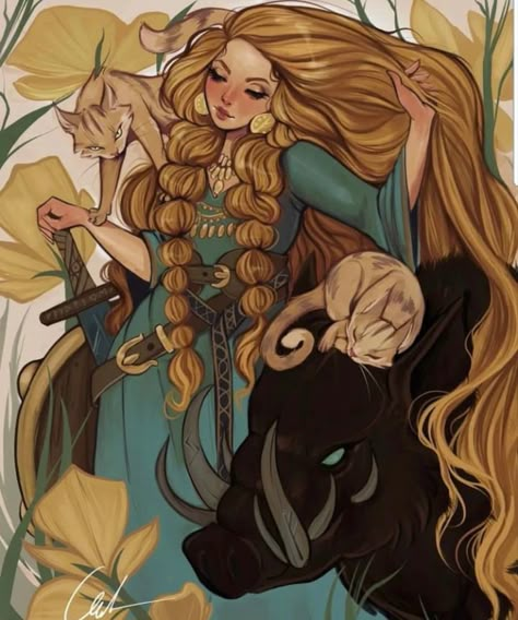 Norse Goddess Of Love, Goddess Freya, Freya Goddess, Norse Paganism, Norse Goddess, Norse Myth, Norse Pagan, Goddess Of Love, Mythology Art