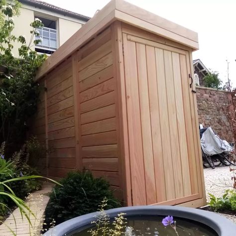 Bike Bay | Bespoke Built Bike Shed - The Bike Shed Company Bike Storage Shed, Vertical Bike Storage, Outdoor Bike Storage, Cycle Storage, Vertical Bike, Stylish Bike, Outdoor Biking, Bike Cycle, Bay Windows