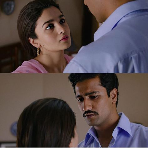 Raajneeti Movie, Raazi Movie Aesthetic, Raazi Movie, Bole Chudiyan, Whatsapp Pic, Movie Frames, Vicky Kaushal, Cute Movie Scenes, Desi Love