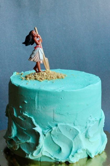 Moana Birthday Cake Diy, Easy Moana Cake, Diy Moana Cake, Moana Birthday Cake Simple, Moana Smash Cake, Moana Cake Ideas, Moana Birthday Cake, Moana Theme Birthday, Moana Cake