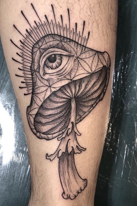 Tattoo uploaded by Dukkha Tattoo | Magic mushroom | 657321 | Tattoodo