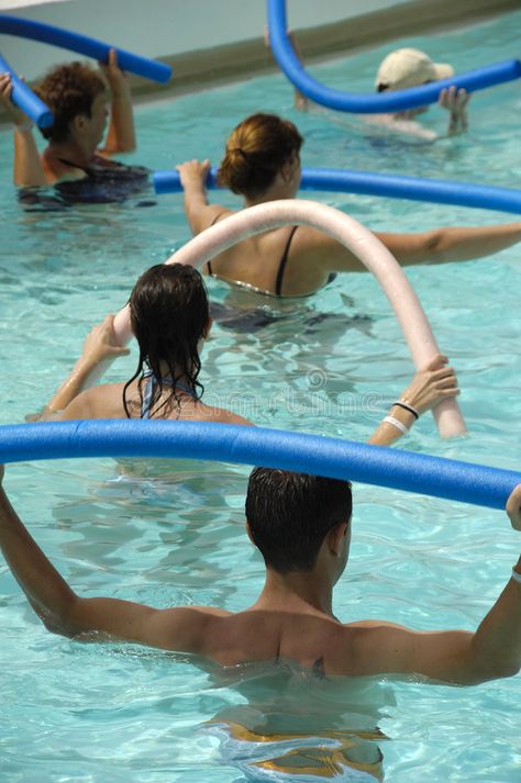 Water aerobic. People doing water aerobic in pool , #Ad, #aerobic, #Water, #People, #pool, #water #ad Zen Pool, Water Aerobic Exercises, Aqua Aerobics, Aquatic Exercises, Gym Photography, Pool Fitness, Water People, Water Aerobics, Water Exercises