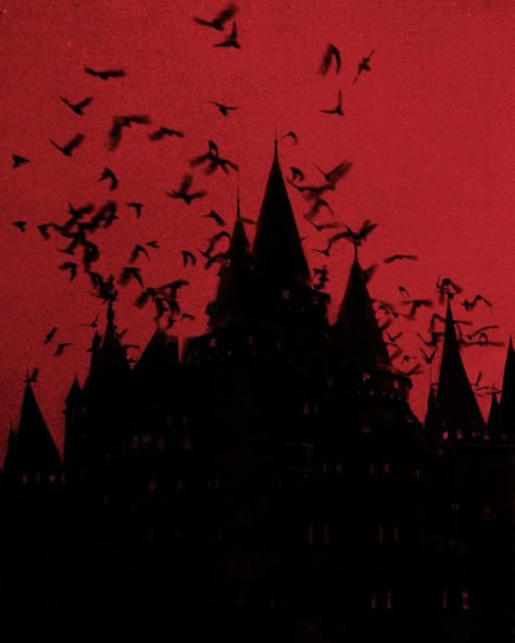 Red Wallpaper Goth, Wallpaper Goth, Goth Castle, Wallpaper Gothic, Vampire Castle, Red Goth, Red Gothic, Dark Red Wallpaper, Aesthetic Goth