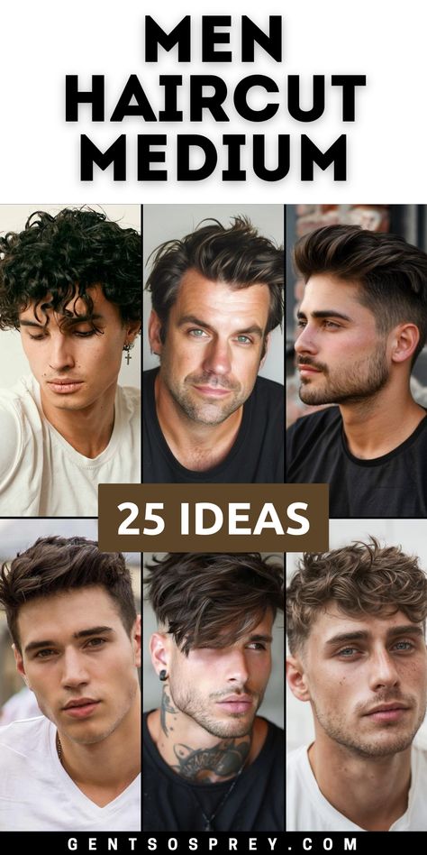 2024’s Ultimate Guide to 25 Medium Men’s Haircuts: Trendy Styles to Rock This Year! Best Wavy Haircuts For Men, Mid Long Hair Styles Men, Mens Hair Styles Medium, Mens 2024 Haircuts, Men Haircut 2024 Trend, Thick Hair Men Haircut, 2024 Mens Haircuts, Mens Trendy Haircut, Mid Length Mens Haircut