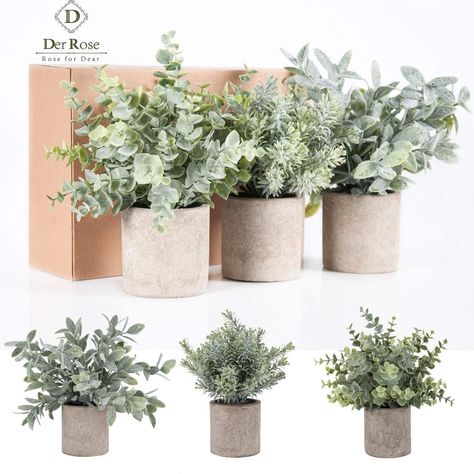 Office Plants Desk, Farmhouse Room, نباتات منزلية, Artificial Plants Indoor, Artificial Topiary, Desk Plants, Feuille Eucalyptus, Paper Pulp, Artificial Potted Plants