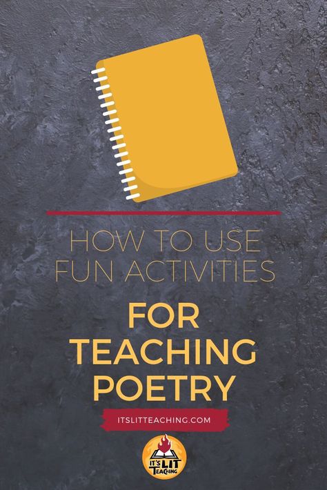 Looking for fun activities for teaching poetry? This blog post has some great ideas including a figurative language tasting, a poetry scavenger hunt, hand-on minilessons and more! Save yourself some time and do your students a favor by reading or saving this post now! #itslitteaching #poetry #teachingpoetry #highschoolenglish #secondaryela #creativewriting Character Analysis Graphic Organizer, Future Educator, Teaching Creative Writing, Poetry Analysis, Creative Writing Classes, Poetry Activities, Reading Comprehension Lessons, Teaching High School English, Teaching Poetry