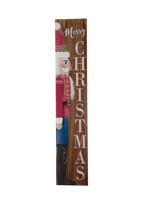 Nutcracker Porch Leaner, Nutcracker Board Painting, Nutcracker Porch Sign, Nutcracker Wood Sign, Tall Christmas Porch Signs, Christmas Signs Wood Front Porches Overstock, Christmas Signs Wood Front Porches, Fence Post Crafts, Nutcracker Crafts