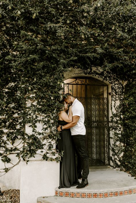 Hannibal Square Winter Park, Black Dress Engagement, Winter Park Florida, Dress Engagement, Winter Park, Engagement Shoot, Engagement Shoots, Engagement Photography, Engagement Session