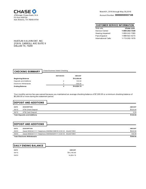 35 Editable Bank Statement Templates [FREE] ᐅ TemplateLab Chase Bank Statement Template, Us Bank Statement, Chase Bank Check, Bank Statement Template Pdf, Fake Bank Account Balance, Chase Bank Statement, Chase Bank Card, Wells Fargo Checking, Chase Bank Account