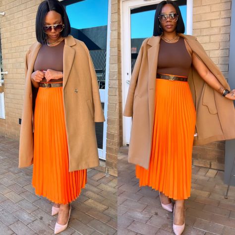 Orange And Brown Outfits For Women, Hebrew Israelite Women, Classy Fashion Outfits, Choir Uniforms, Israelite Women, Modest Looks, Church Girl, Dressy Clothes, Chic Clothing Style