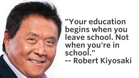 We’ve got to educate the young of this country. Otherwise we’re all going down together. And the gap between rich and poor is too high today. So education is more important, but what about financial education? Why don’t we have it? Why don’t they teach you about money in school? Financial Education Quotes, Kiyosaki Quotes, Robert T Kiyosaki, Robert Kiyosaki Quotes, Leaving School, Freedom Quotes, Career Quotes, Robert Kiyosaki, Get Rich