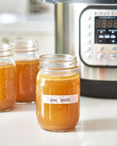 How To Make Bone Broth in the Instant Pot — Cooking Lessons from The Kitchn Bone Broth Instant Pot, Making Bone Broth, Chicken Stock Recipe, Soup Homemade, Homemade Bone Broth, Homemade Chicken Stock, Bone Broth Recipe, Potted Beef, Beef Bone Broth