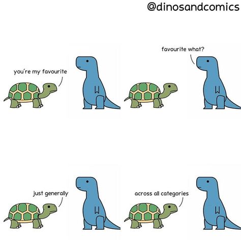 72 Comics About Lovely Dinosaurs Trying To Navigate Their Complex Emotions Dinos And Comics, 4 Panel Life, Comics Love, Cartoon Strip, Dinosaur Funny, You're My Favorite, Life Hack, Funny Love, Cute Comics