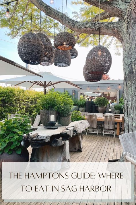 The best restaurants in Sag Harbor for your next weekend getaway in the Hamptons Wood Fired Cooking, Fire Grill, Waterfront Dining, Bistro Lights, Summer Dining, Raw Bars, Travel Log, Little Kitchen, Sag Harbor