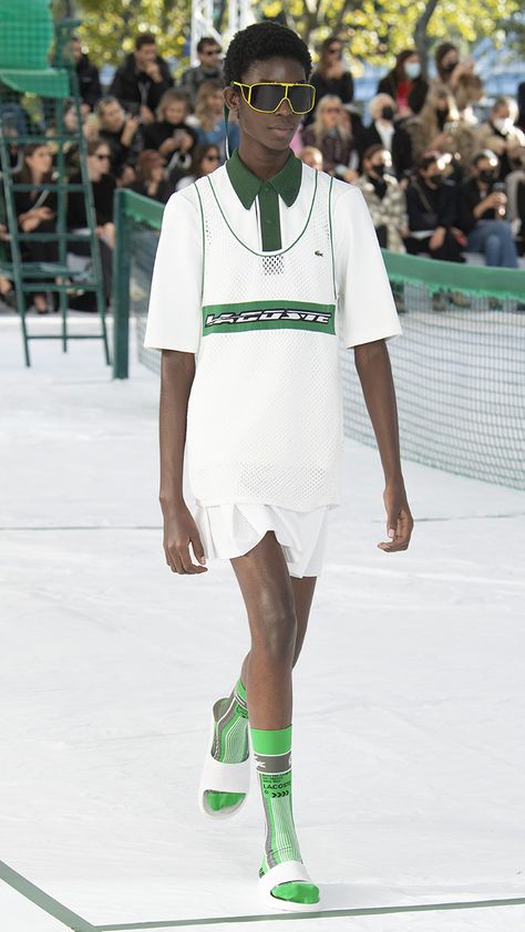 Tennis Fashion Editorial, Sports Fashion Design, Sport Luxe, Tennis Wear, Tennis Fashion, Sportswear Fashion, Spring Summer 2023, Sports Luxe, Looks Street Style