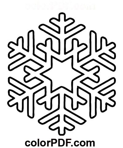 Beautiful Paper Snowflake – Coloring Pages and Books in PDF Snowflake Coloring Pages Free Printable, Paper Snowflakes Easy, Snowflake Coloring Pages, Snowflake Template, Simple Snowflake, Snowflake Craft, Paper Snowflake, Halloween 20, Paper Snowflakes