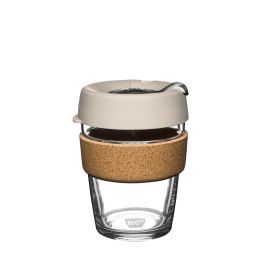 Real Coffee, Reusable Coffee Cup, Glass Coffee Cups, Cork Lid, Strong Coffee, Reusable Cup, Iced Drinks, Wine Cork, Home Brewing